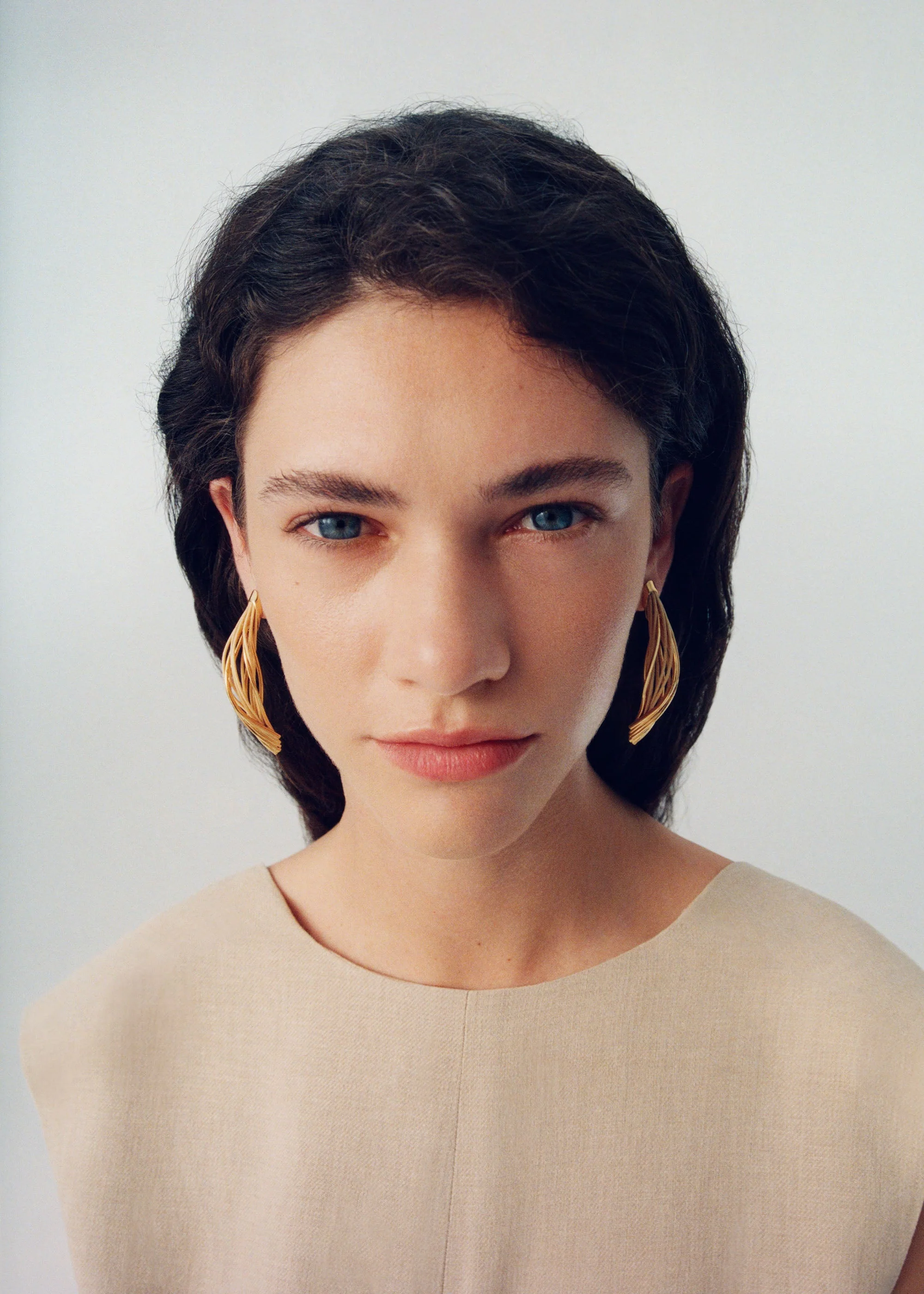 Rozo Drop Earrings - Rattan - Image 4
